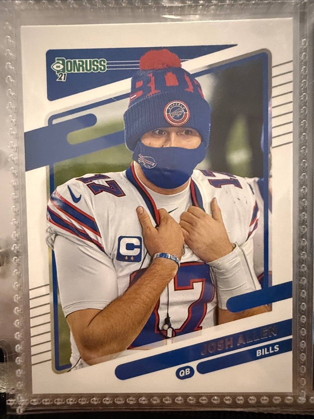Russ 2021 Blue Josh Allen Trading Card variation